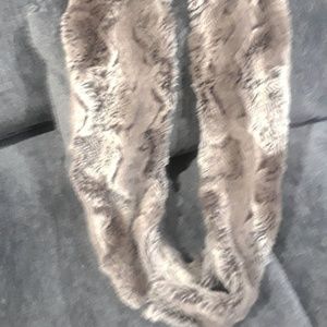 New Faux Fur Infinity Scarf- Very Soft!
